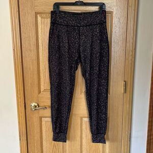 Fety Brown Black Printed Joggers Size XXL